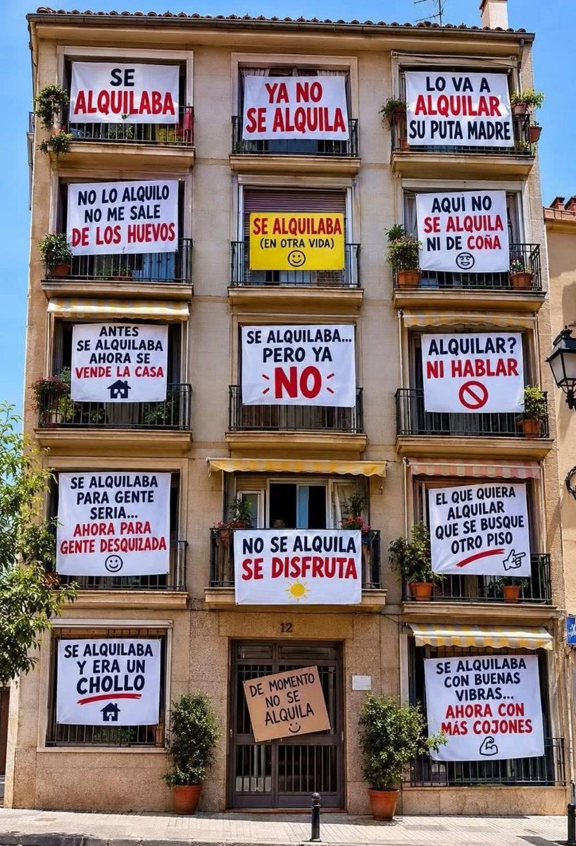 ZefierZ's tweet photo. Las Inmobiliarias reciben el mensaje de NO ALQUILAR👇👇 https://t.co/NU6up5Yh04