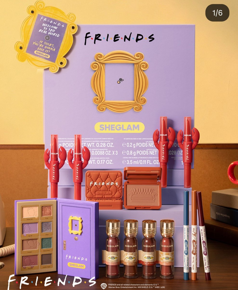 rossgellxr's tweet photo. A SHELGLAM VAI LANÇAR UMA COLEÇÃO DE MAQUIAGEM DE FRIENDS!!!! https://t.co/AsiVvJO5Hn