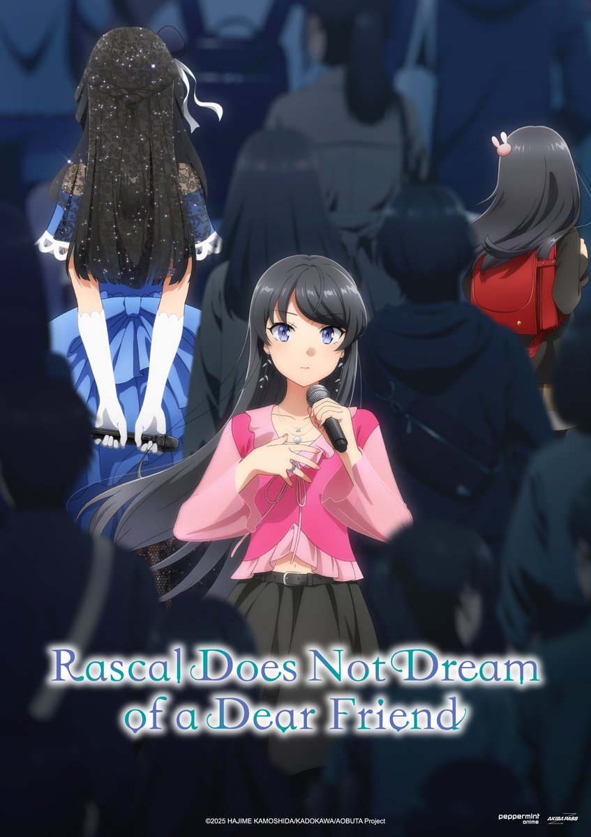 PepperAnime's tweet photo. UPDATE Kinoliste:

Am 27.10.2026 zeigen weitere Kinos Rascal Does Not Dream of a Dear Friend!

Wir haben die vorläufige Kinoliste nun auf der offiziellen Kino-Webseite zum Film im AKIBA PASS SHOP aktualisiert.

#RascalDoesNotDreamOf #peppermintanime #AKIBAPASSSHOP https://t.co/AjjJ7OsdX9