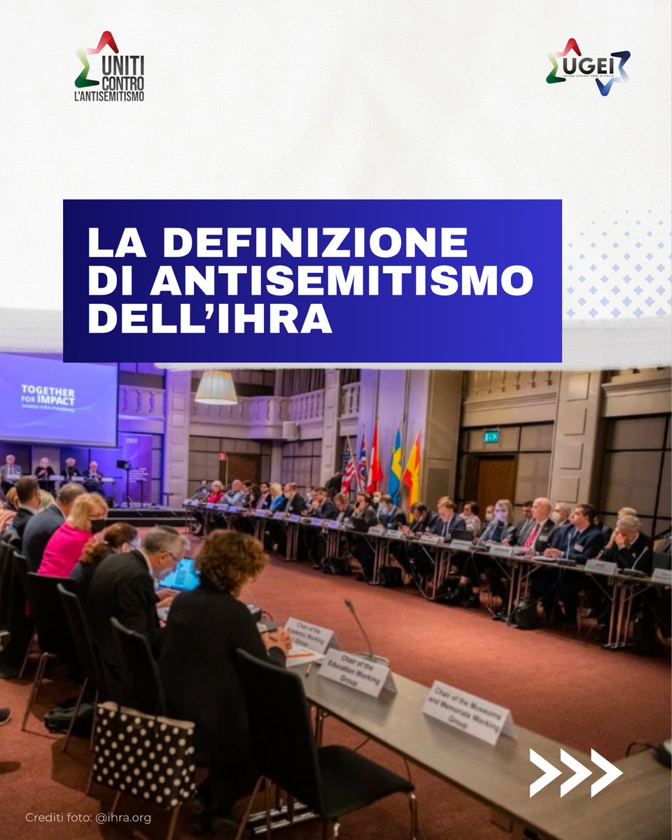 ugei_it's tweet photo. Che cos’è la definizione IHRA di #antisemitismo? E perché se ne parla tanto?

Adottata nel 2016, è uno strumento condiviso per riconoscere le forme contemporanee di antisemitismo, dagli stereotipi antiebraici alla negazione della Shoah.

#UnitiControLAntisemitismo https://t.co/xy6aKxj7l1