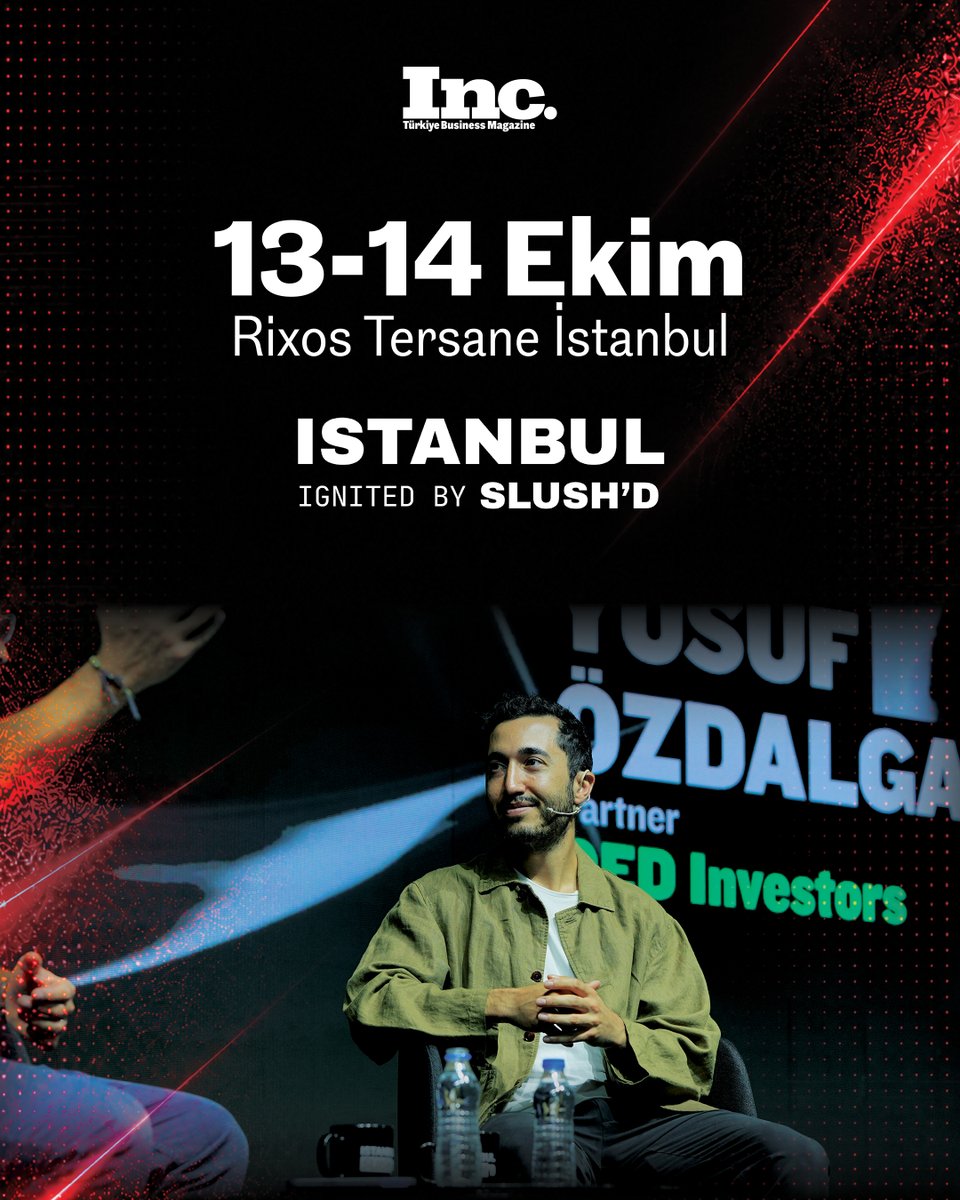 IncTurkiye's tweet photo. Medya partneri olduğumuz Istanbul Ignited by Slush'D'de geri sayım başladı. İkinci edisyon çok daha büyük: 13-14 Ekim, Rixos Tersane İstanbul. 🚀

#SlushD #Startup https://t.co/C430PJCbpf