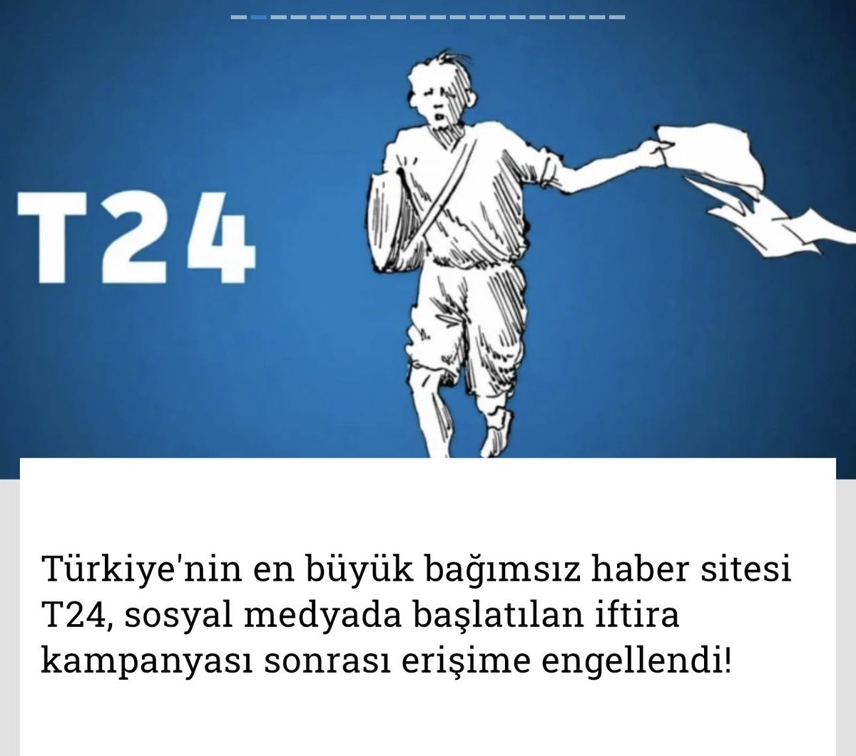CA_iletisim's tweet photo. İktidar medyası dışında kalan bir kaç basın kuruluşundan biri olan T24’e kapatma cezası! Ah şu korku ah! 

Medyanın %98’ini ele geçirseniz de yetmiyor değil mi? 

Gerçekleri duymaya tahammülünüz yok değil mi?

Hiç bahane falan üretmeyin, bu bağımsız medyaya bir sansürdür. 

Whatsapp grubundan çıkarma cezası verdiğiniz “Asrın Vurgunu”nu yapan genel başkan yardımcınız konuşulmasın istiyorsunuz ama millet görüyor. 

Sandık gelecek, millet cevabını verecek. 

Kurtuluş yok tek başına!