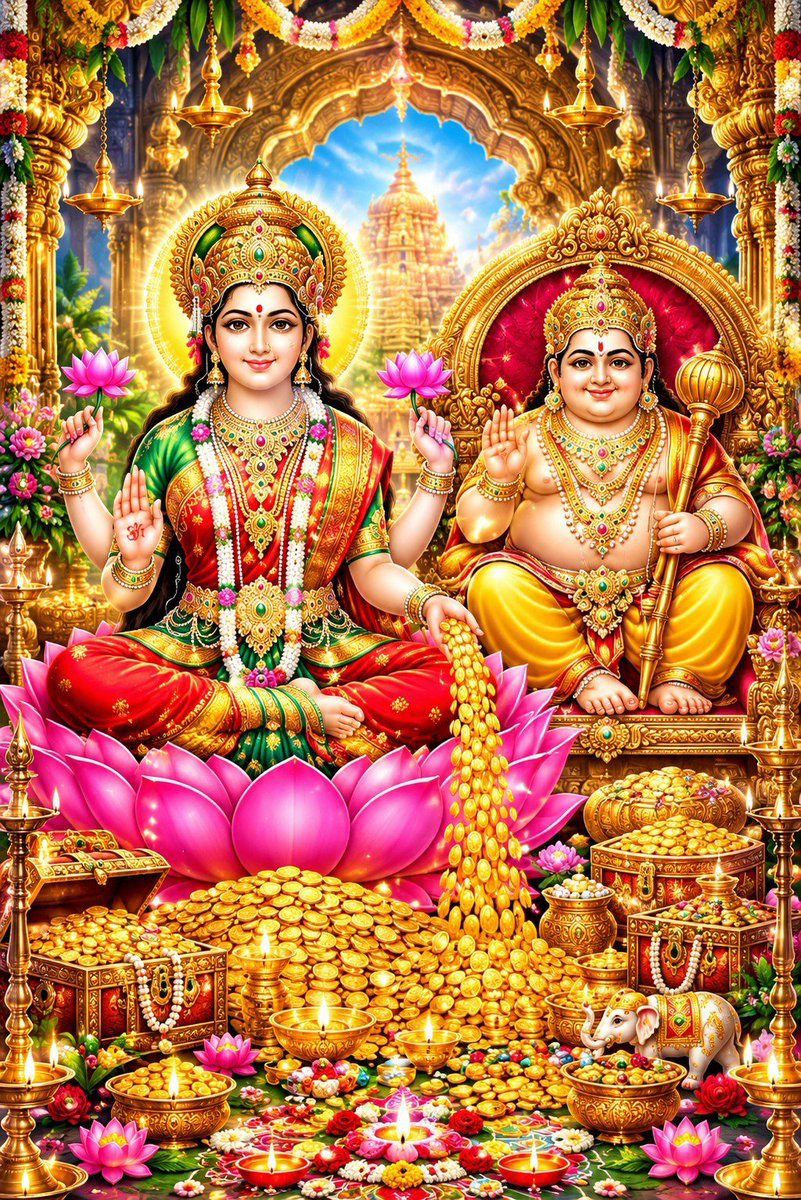 Rituverma51's tweet photo. When Maa Lakshmi brings prosperity and Kuber Ji brings abundance, true wealth is having the wisdom to use both wisely.🙏 https://t.co/92ysdKmLf0
