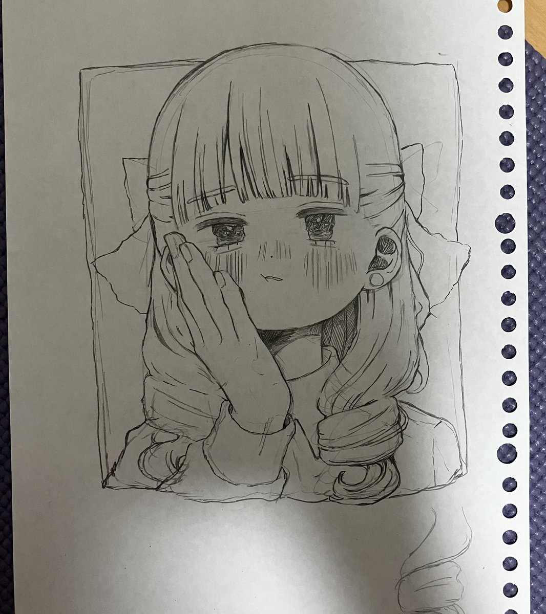 anmerun_'s tweet photo. なんか可愛く描けた
#イラスト　#illustretar  #落書き https://t.co/oLYTfANhn9