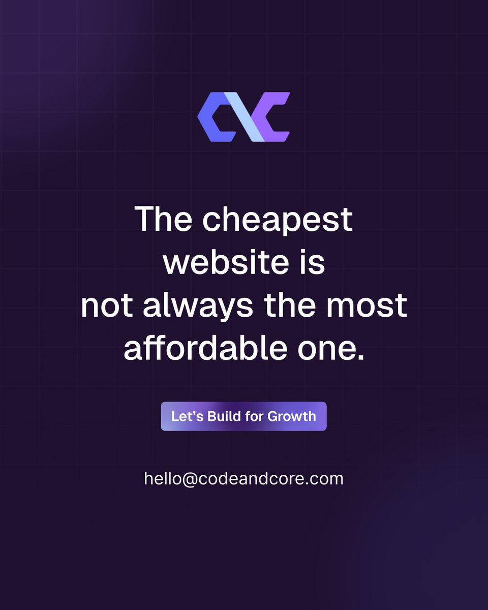 codeandcore's tweet photo. Your website is more than just a digital presence. It’s a business asset. 💻

A strategic website can generate leads, build credibility, automate processes, and support growth.

The better question isn’t “How much does a website cost?”
It’s “How much business can it create?” https://t.co/5ENkPtdaG5