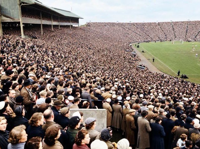 FannyRequin's tweet photo. Morning all, Hampden Park record crowds- 136,505 attended the match between Celtic and Leeds Utd in 1970. 149,415 saw Scotland vs. England in 1937 and 147,365 attended the 1937 Scottish Cup final between Celtic and Aberdeen, that remains  a European record for a club match. https://t.co/44B1kGAEWv