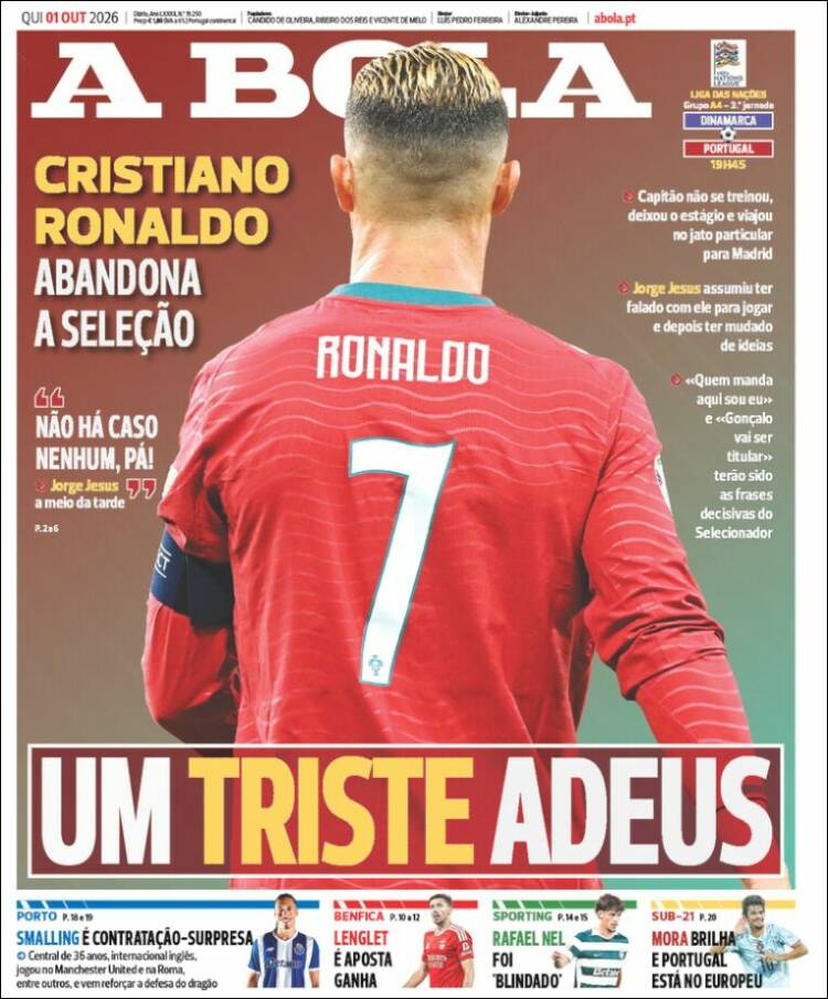 JorgeBarrazaOK's tweet photo. La Federación Portuguesa esperaba que Cristiano Ronaldo tuviera la dignidad de retirarse solo tras su pobre Mundial. Como no lo hizo, el DT Jorge Jesús debió convocarlo. Pero convocar no es jugar. Como no iba a ser titular dejó la selección. Creyó que Portugal era de él. https://t.co/4wVXrvGN6U