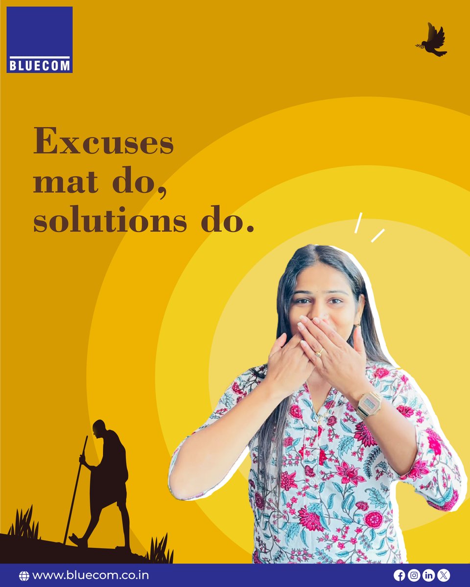 BluecomInfotech's tweet photo. Less negativity, less gossip, fewer excuses
more creativity, feedback &amp; solutions. 👀

Because sometimes, the corporate version of “See No Evil, Hear No Evil, Speak No Evil” is simply: Focus on what actually matters. ✨

Happy Gandhi Jayanti

#gandhijayanti #corporatelife https://t.co/6zzu23rvGt