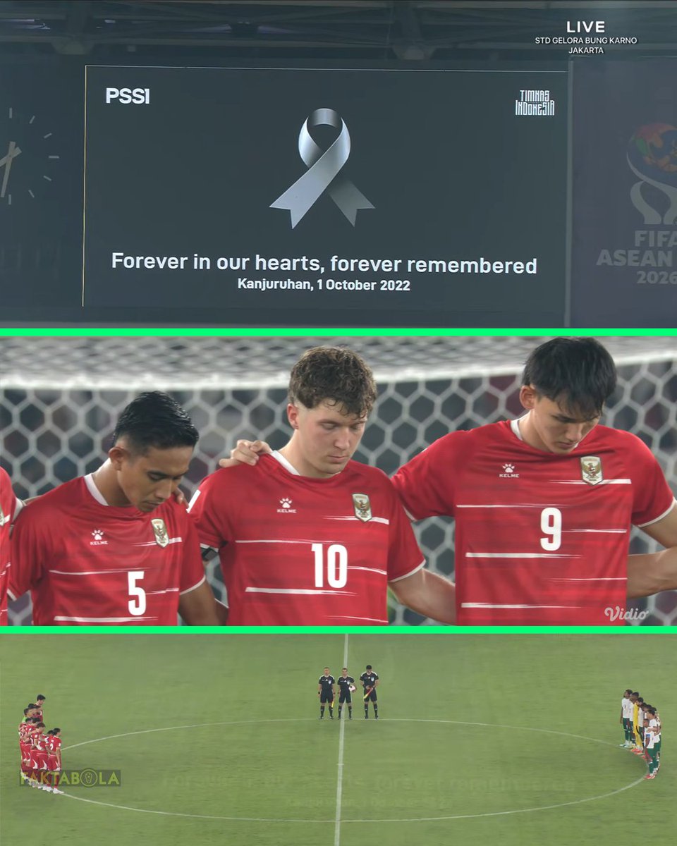 FaktaSepakbola's tweet photo. Moment of silence untuk korban tragedi Kanjuruhan yang terjadi pada 1 Oktober 2022. 🥀 https://t.co/7PPkEPQulA