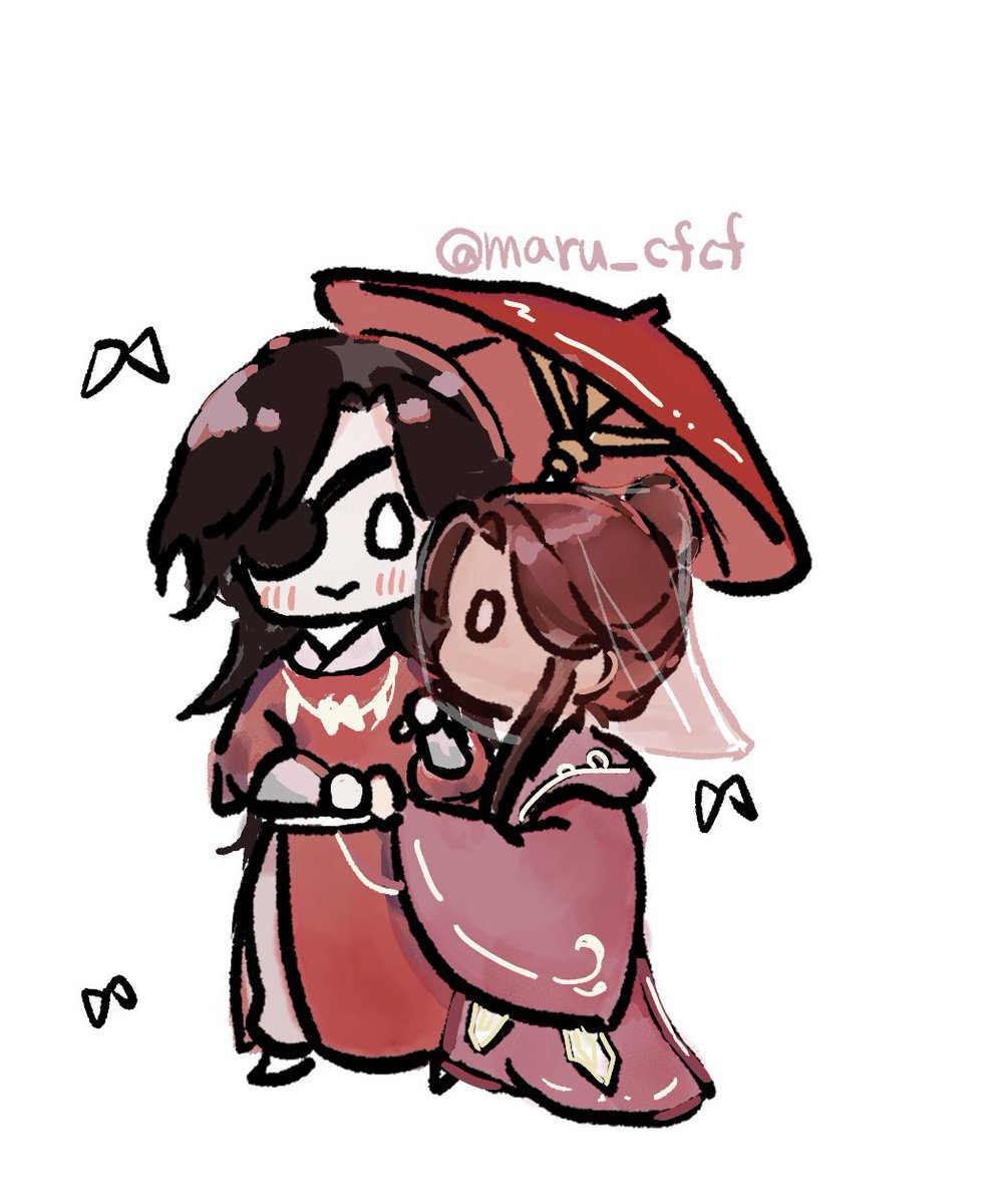 maru_cfcf's tweet photo. 太子の嫁入り

#tgcf #花怜　#イラスト https://t.co/DGObOy1ccx