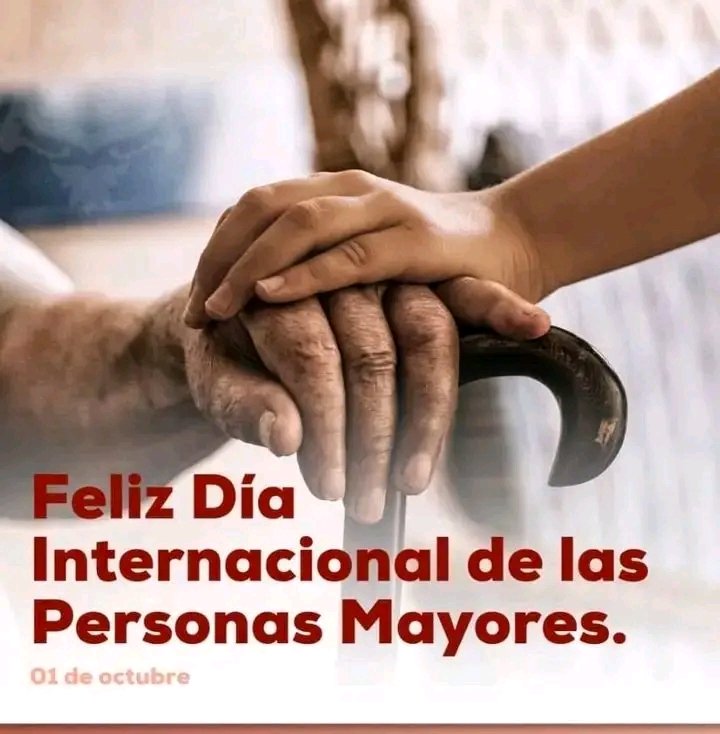 Yirlemaisi's tweet photo. DÍA INTERNACIONAL DE LAS PERSONAS DE EDAD: la vida, experiencia y la dignidad de nuestros mayores.
#DíaInternacionalDeLasPersonasDeEdad https://t.co/B9k93ETflU