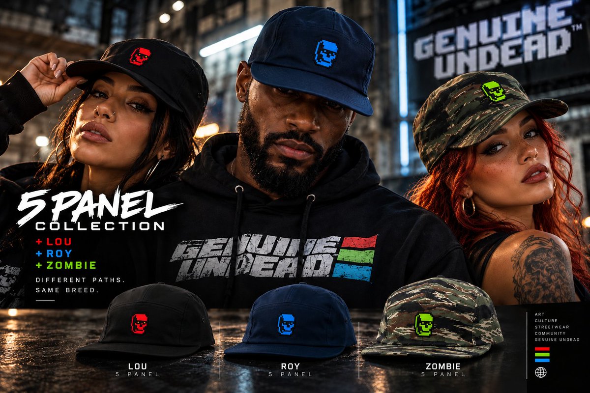 GenuineMarket's tweet photo. GM
As promised
The 5 panel is back from the Undead 💀🧟

Click👇🏽
https://t.co/1ndvc3LztC https://t.co/JNEAC5sYlb