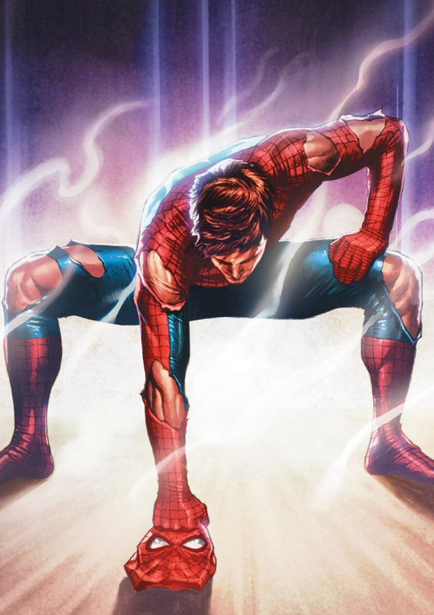 interesting_aIl's tweet photo. Spider-Man channelled Luffy's Gear 2 pose from One Piece on a new variant cover for The Amazing Spider-Man #1000 https://t.co/F7r0ZBEy3k