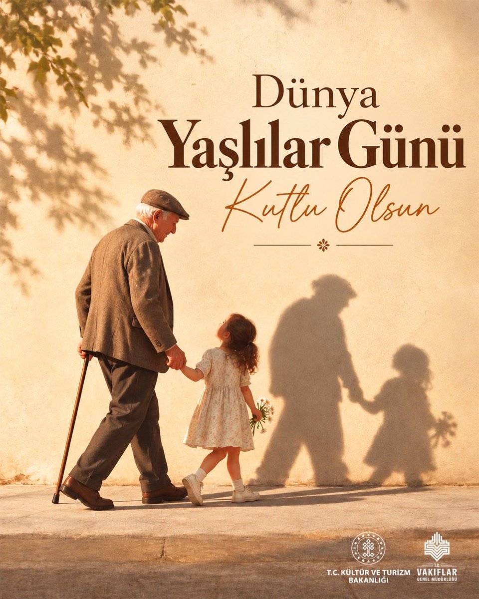 VakiflarGM's tweet photo. Büyüklerimizin bilgi ve deneyimi, kuşaklar arasında kurulan en kıymetli bağlardan biridir.

1 Ekim Dünya Yaşlılar Günü’nü saygıyla kutluyoruz. https://t.co/pf6CB1sPSt