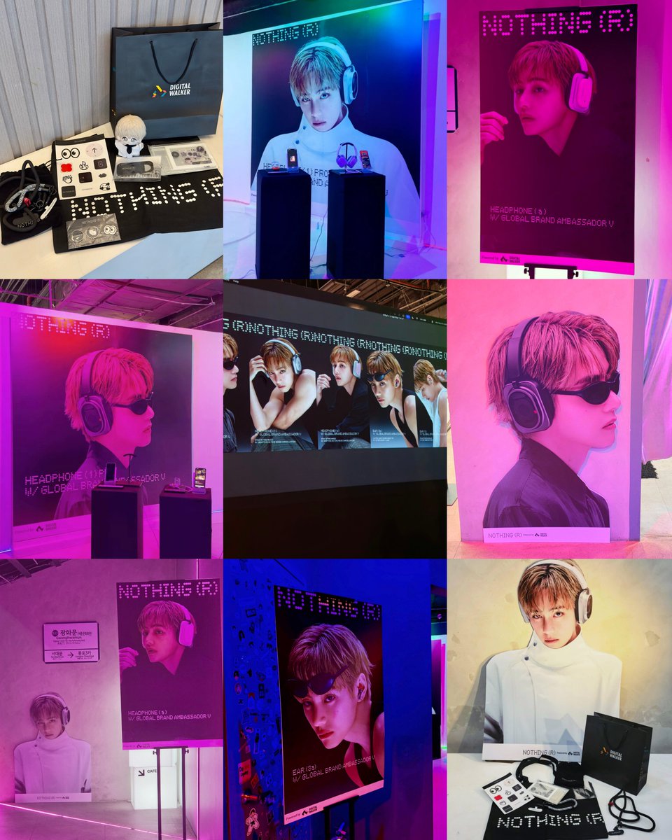 streamfortae's tweet photo. Global brand ambassador Taehyung was displayed everywhere at the NOTHING product launch, media briefing, and listening party hosted by Digital Walker in the Philippines 🇵🇭 

TAEHYUNG FOR NOTHING
NOTHING GLOBAL AMBASSADOR V
#TAEHYUNGxNOTHING #VxNOTHING
#KimTaehyungxNothingPH https://t.co/zhngd9WZFz