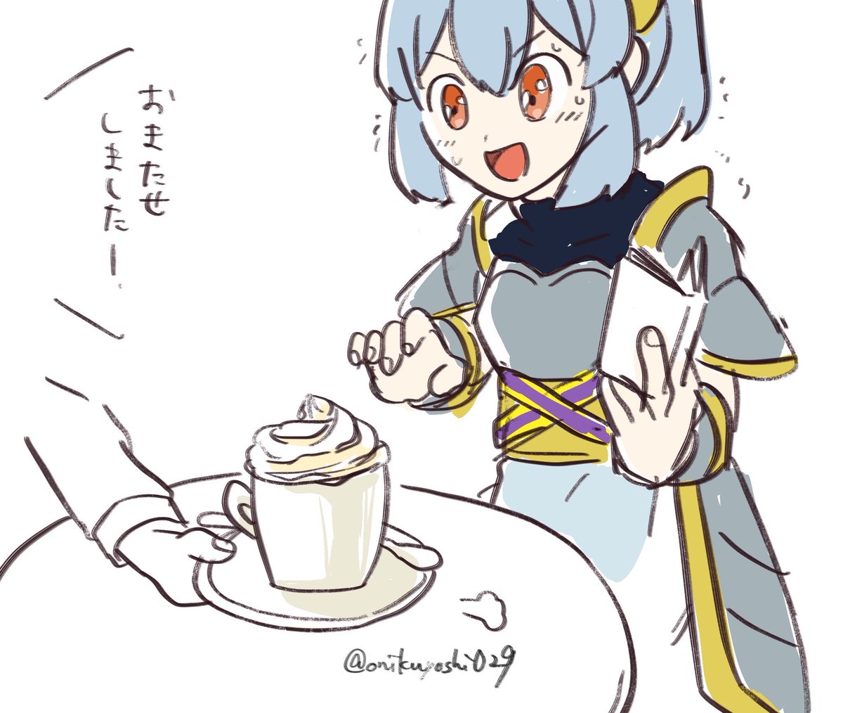 onikuyoshi029's tweet photo. 今日はコーヒーの日だと聞いて
ヴァルキリーならウインナーコーヒーのクリーム量にかなり胸踊るのではなかろうか https://t.co/YFS2yUNNQ9