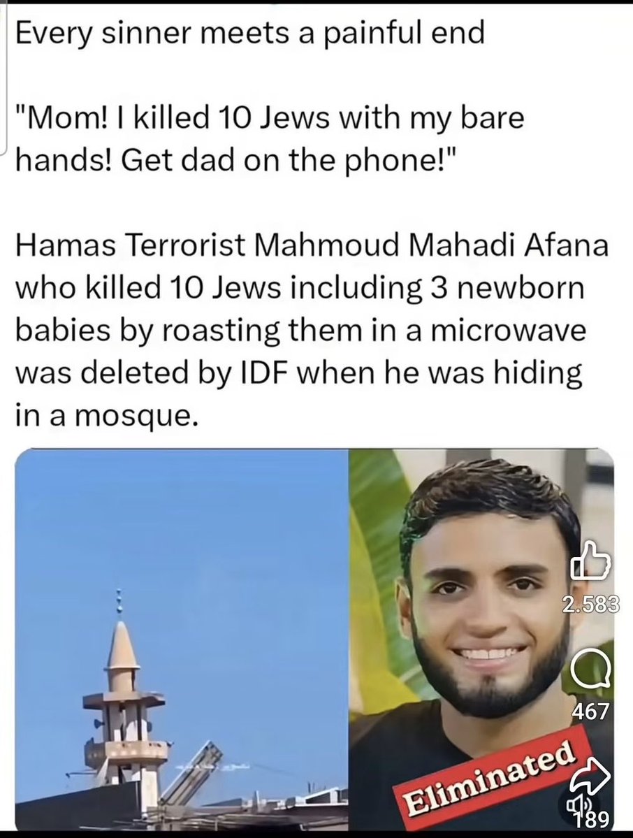BeeBeeCrux's tweet photo. @Oguz49402218 @JuedischeOnline Hier ein Bericht über einer Deiner geliebten, islamofaschistischen Kindermörder aus Gaza. Spoiler: Er wurde bereits erfolgreich von der heroischen IDF  ausgeschaltet. #MelonenNazis https://t.co/j5iGz60zJB