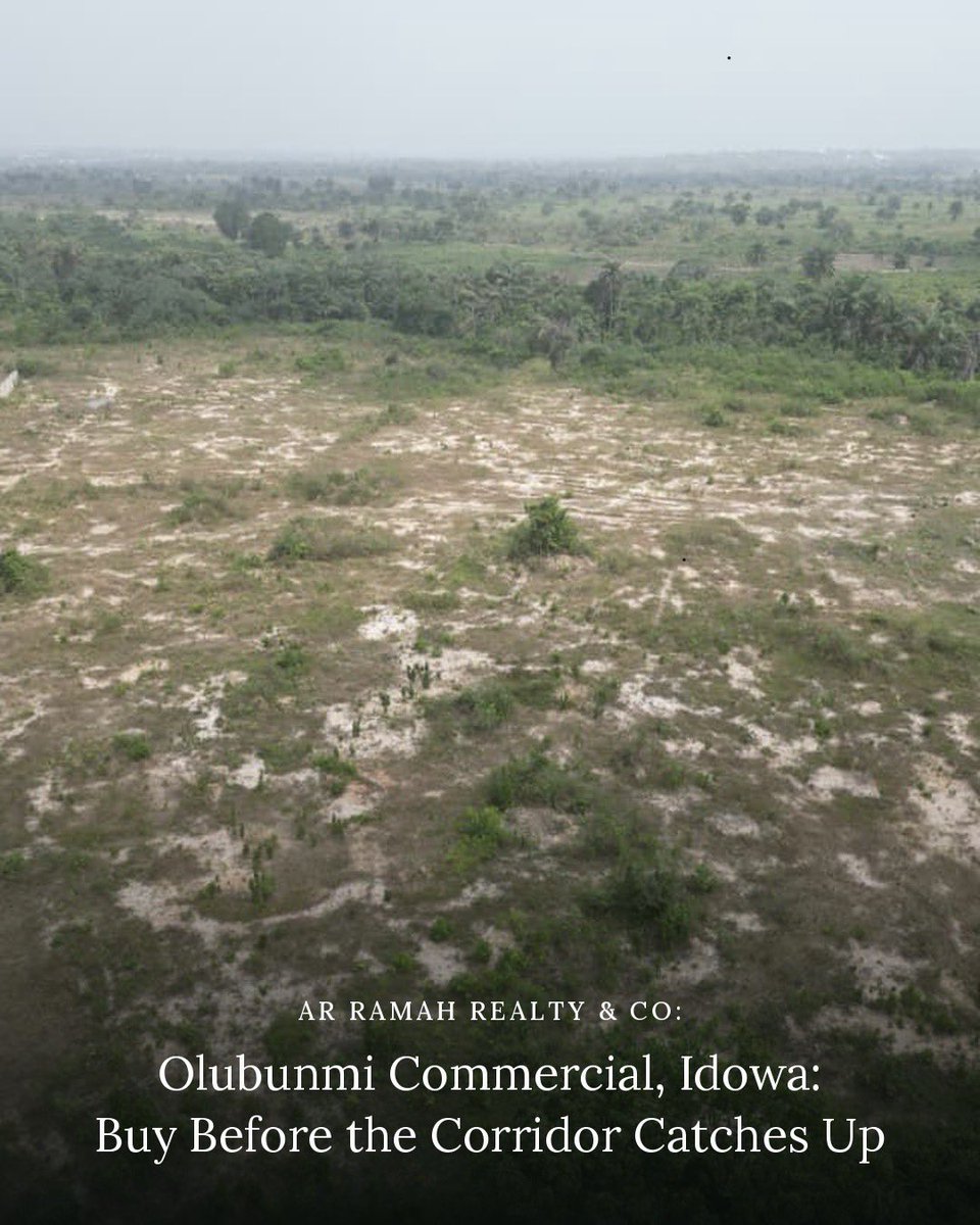 arramahrealty's tweet photo. Olubunmi Commercial — Idowa, Epe
Buy before the corridor catches up Idowa, Epe. 500sqm Res ₦6M | 1,000sqm Comm ₦13M | 3,000sqm Res ₦36M | 3,000sqm Comm ₦39M. Dep ₦1M. Survey & C of O in view.
COMMENT / DM "OLUBUNMI" for details. Ramah Realty & Co
#Epe #LandBanking https://t.co/ITkPQyJkHT