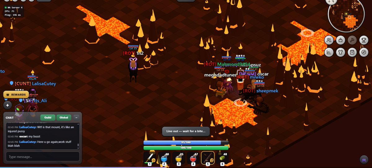 mikropsuz's tweet photo. @PlayKintara testing luck in lava today ! https://t.co/aEDfpTiUHv