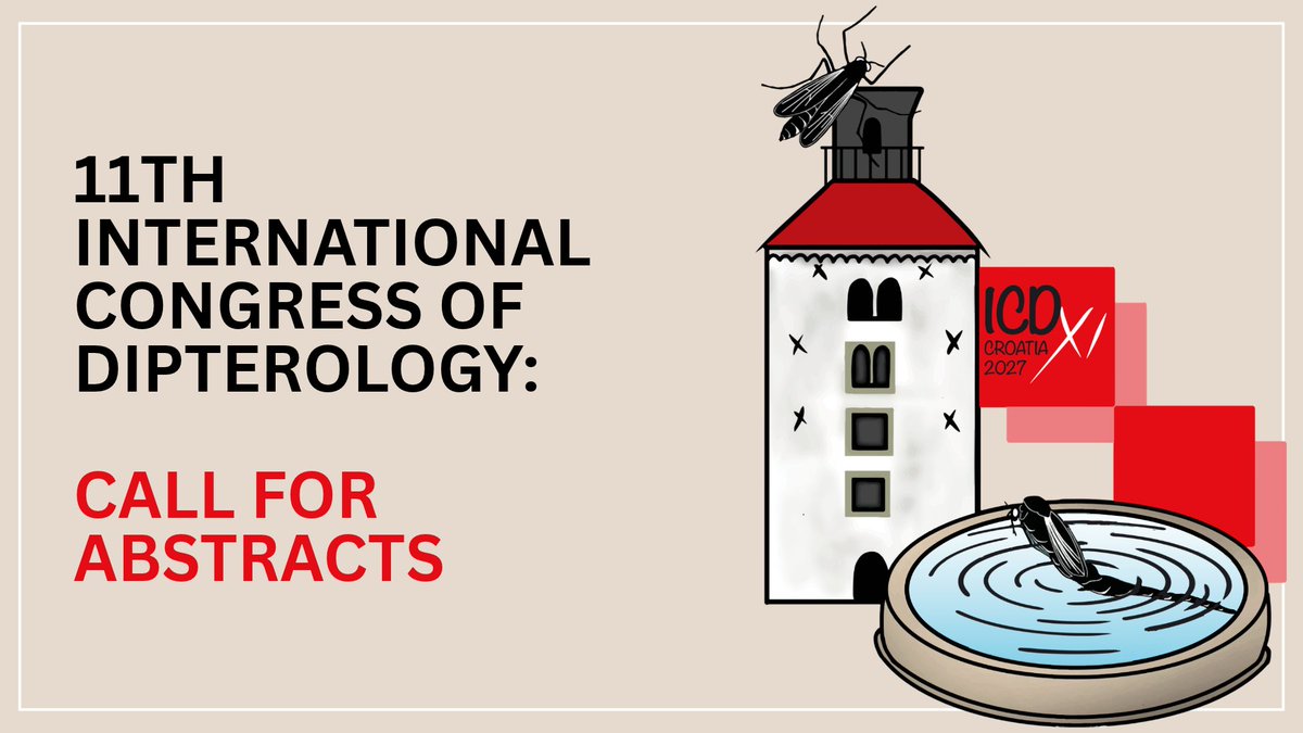 BioDataJournal's tweet photo. 🪰 The call for abstracts for the 11th International Congress of Dipterology (ICD XI) is now open!

📅 Abstracts can be submitted from today until 31 March 2027. 

🔗 Read our latest news announcement: https://t.co/VPciMvkjx1 https://t.co/RQPP333ru1