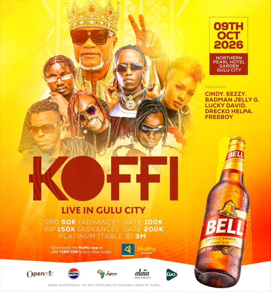 vanmarcus14's tweet photo. Gulu, this is history.
First time the Grand Mopao brings the show to the North.
Independence Day. One stage. All night.
Koffi Olomide MOPAO live in Gulu City.
Don’t wait until the gate price or a sold-out notice. Secure your ticket today.

#KoffiLiveInGuluCity https://t.co/Ma8J7WdSqp
