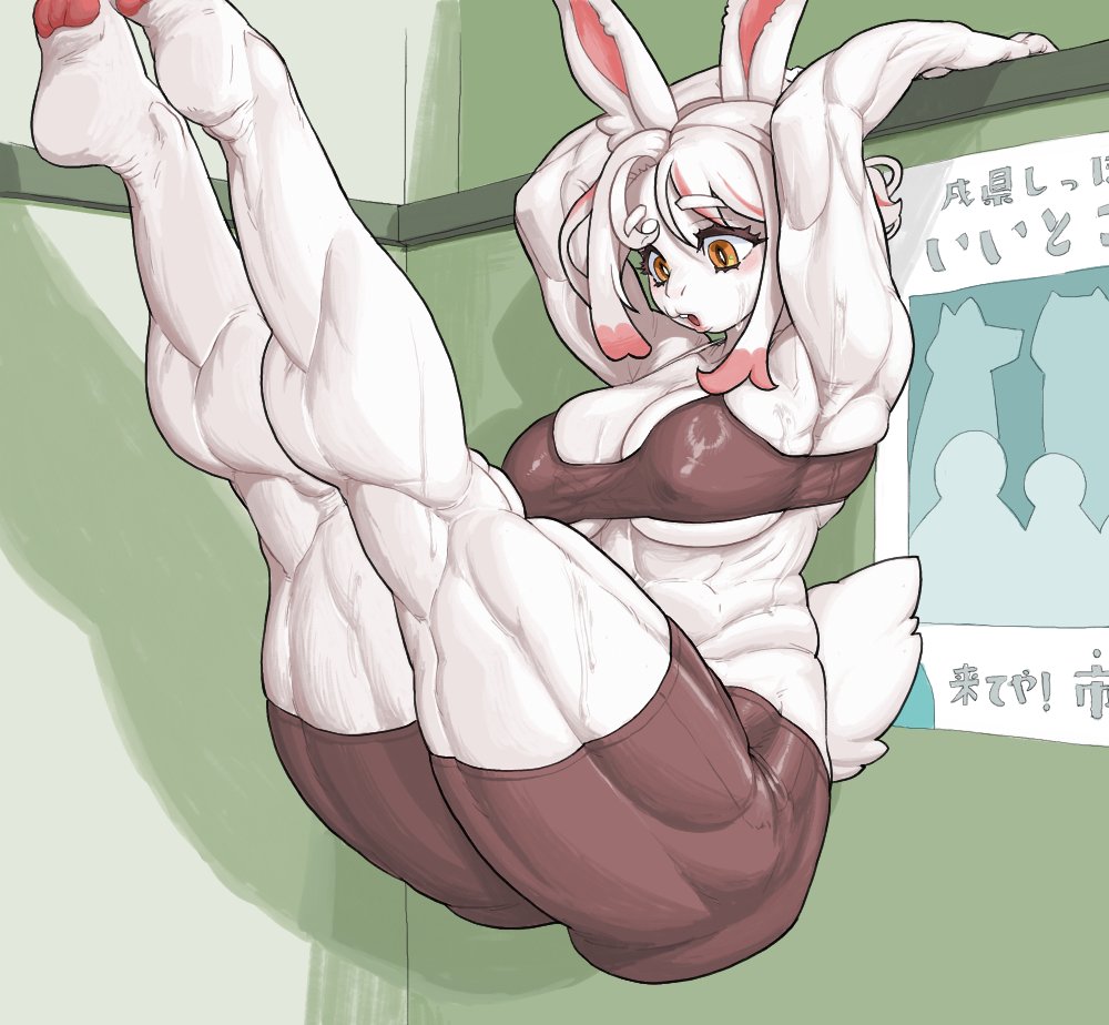 youkyo491547's tweet photo. つかれた犬氏のキャラ描きたいけど筋肉も描きたいなと悩んでた先に「宇佐山さんおるやん！」ってなって出来たのがコレ

#つかれた犬 https://t.co/PYqDP4FIdV