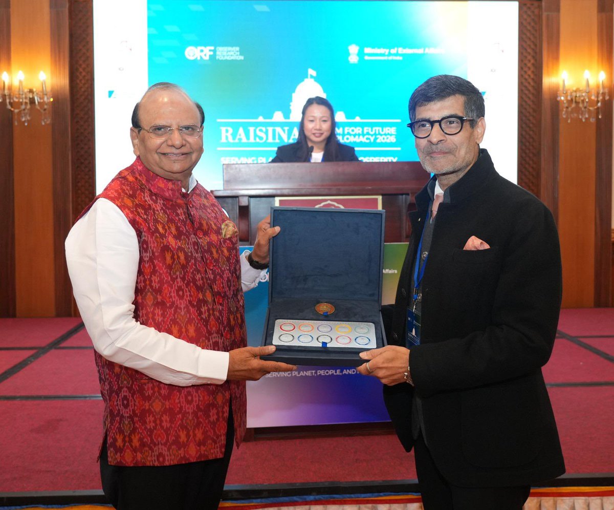 lg_ladakh's tweet photo. Addressed the historic first “Raisina Forum for Future of Diplomacy”, today in Leh.

As India’s premier conference on geopolitics and geoeconomics, this Forum brough together diplomats, policymakers, business leaders and strategic thinkers, from India and 39 countries around the world.

I underlined Ladakh’s unique strategic importance, as a vital frontier, where global diplomacy, security, and sustainable development converge, against the backdrop of its unique ecology, harsh climates and a thriving, vibrant culture. Also shared our transformative initiatives designed to empower local communities while preserving our fragile ecology. 

From enhancing connectivity, boosting tourism infrastructure and strengthening local economy to securing our ecology and water resources, we are building an inclusive and resilient Ladakh, under the visionary leadership of Hon’ble Prime Minister, Shri @narendramodi ji. 

Building on today's forum, I also shared my vision and a strong desire to host the World Economic Forum in Ladakh soon, showcasing our sustainable growth model to the world.