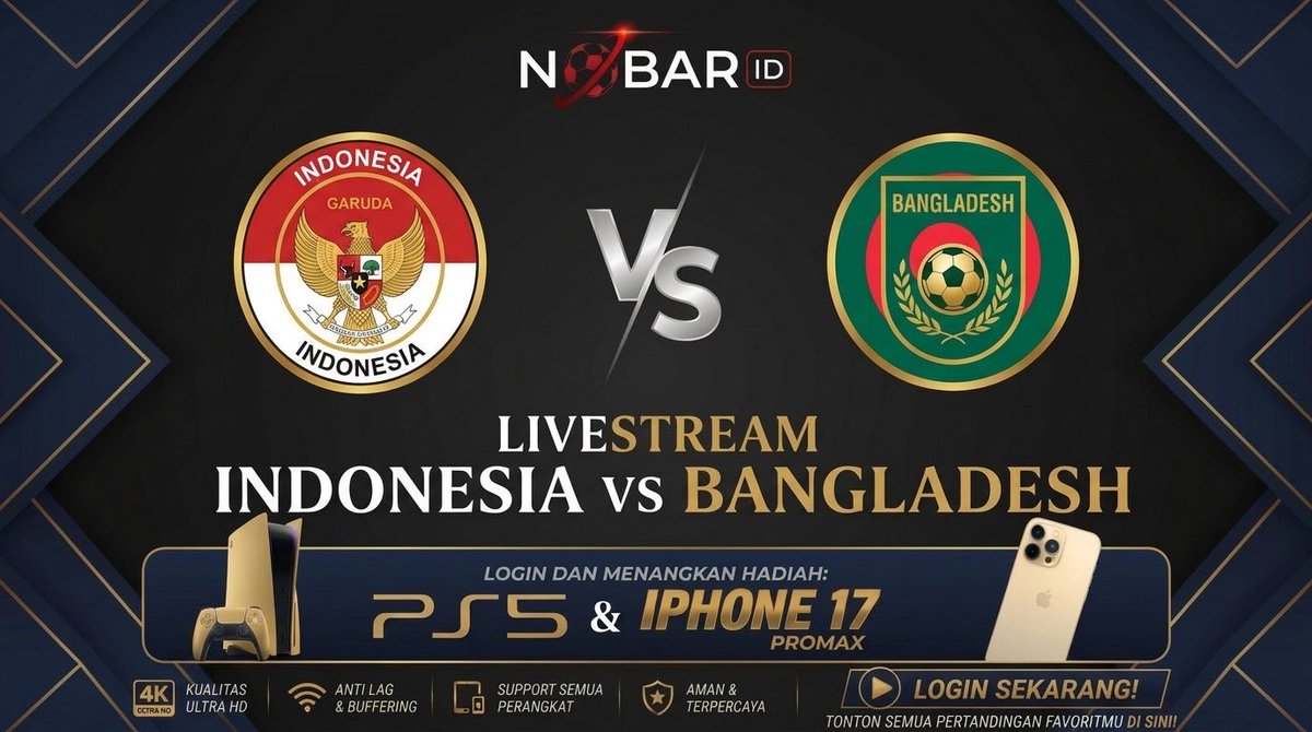 nobarid_off's tweet photo. LINK LIVE STREAMING Indonesia VS Bangladesh SEPAK BOLA 2026 ANTI LAG 

https://t.co/sslJoxAbqA

#SEPAKBOLA2026 #LiveStreamingBola #SiaranLangsung #NontonBolaLive #LiveBolaFB #UCL #kylianmbappe #NobarID #nontonbola https://t.co/6KylzmIbLo