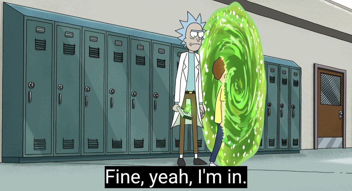noskisasan's tweet photo. He didn't hesitate for a second before jumping into Morty guro https://t.co/bGJBYy4JUK