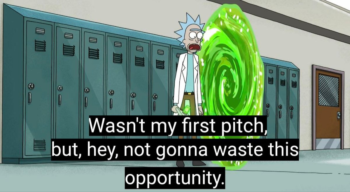 noskisasan's tweet photo. He didn't hesitate for a second before jumping into Morty guro https://t.co/bGJBYy4JUK