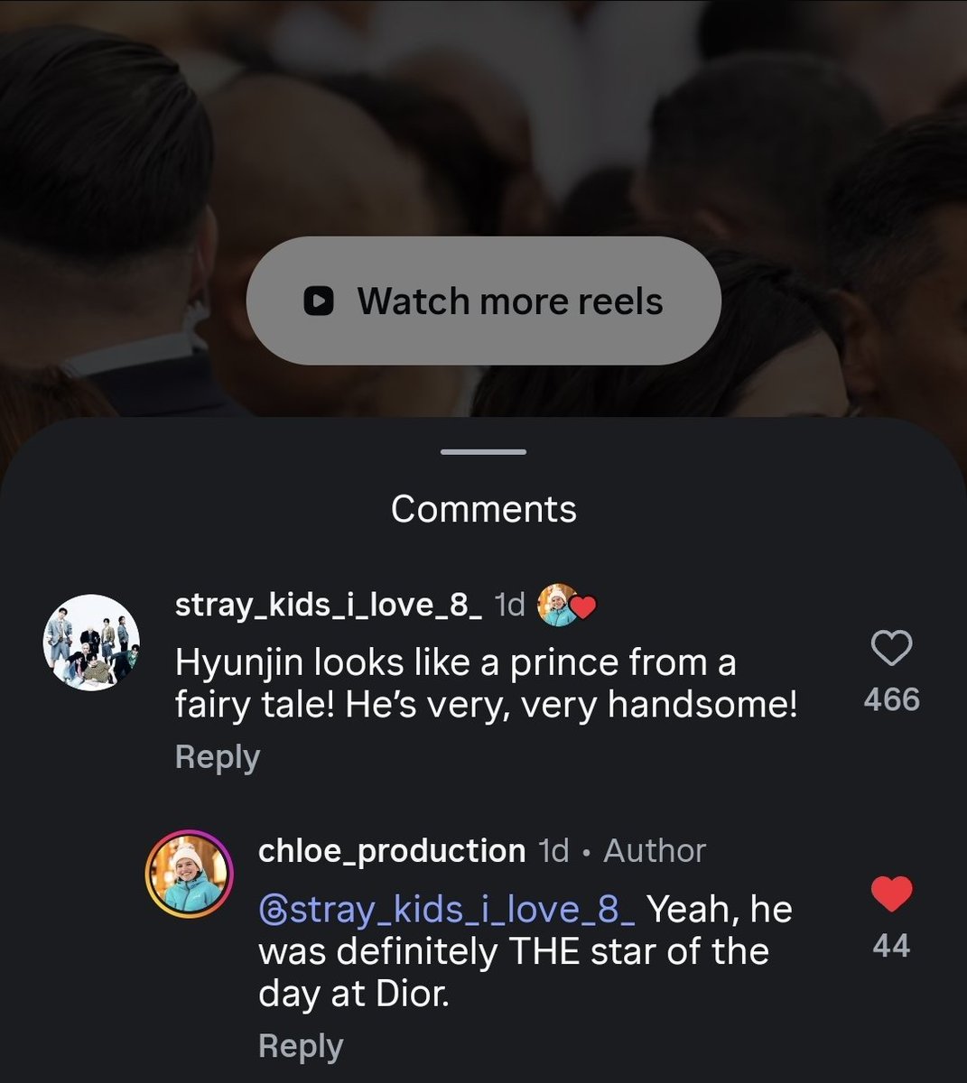misshwanghj's tweet photo. one of the photographers at the Dior show said Hyunjin is definitely THE star of the day at Dior. and it just makes me so happy hearing it☺️ https://t.co/PRZdTNAYn5