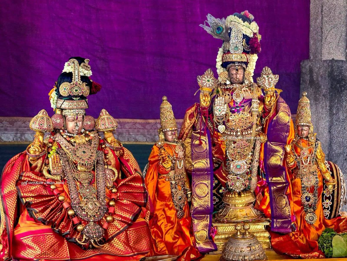 FCAACMA1976's tweet photo. Sri Devi
Sri Bhooma Devi
Sri Perundevi Thayaar
Samedha
Sri Perarulaalan Perumal
Parabrahmane Namaha

Kanchi Sri Varada Perumal Kovil https://t.co/TdPrg665Io