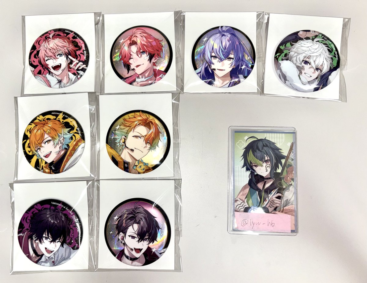 lyw_h6's tweet photo. 【交換】 MECHATU-A 1st LIVE Over Drive!
ランダム缶バッジ

譲 画像1枚目
求 画像2枚目（💖優先 💚検討）

郵送優先 また、10日会場での手渡し可

検索からもお気軽にお声掛けください🙇🏻‍♀️ https://t.co/B9BVarsyhh