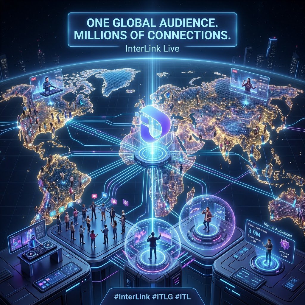 Iukhan1122's tweet photo. The future of the creator economy is here!  Connect with millions globally and be part of InterLink Live.
​#InterLink #ITLG #ITL https://t.co/yYBKD999TH