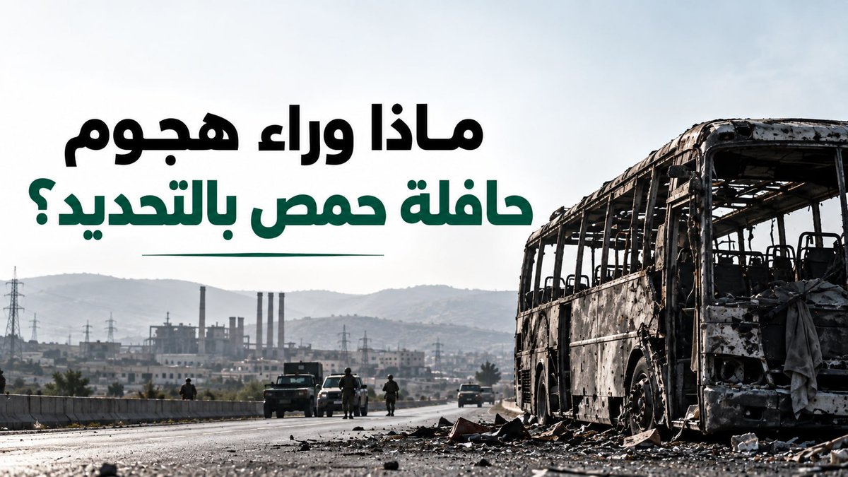 2254Ins's tweet photo. هجوم حافلة #حمص لم يستهدف ركّاباً فقط… بل ضرب أحد شرايين التعافي الصناعي في #سوريا.
حين تُستهدف الكوادر والطرق و #المنشآت، تتحول الجبهة من خطوط القتال إلى خطوط الإنتاج نفسها.
الرسالة الأخطر: لا #اقتصاد مستقراً فوق أرض لم تُحسم فيها معركة #الأمن بعد. https://t.co/lB7Bt0o1QO