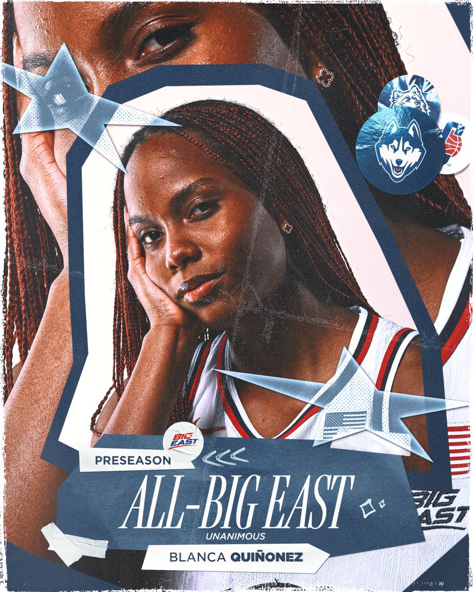 UConnWBB's tweet photo. Unanimous Preseason-All BIG EAST selections for KK Arnold and Blanca Quiñonez! https://t.co/z2fobIKGvj