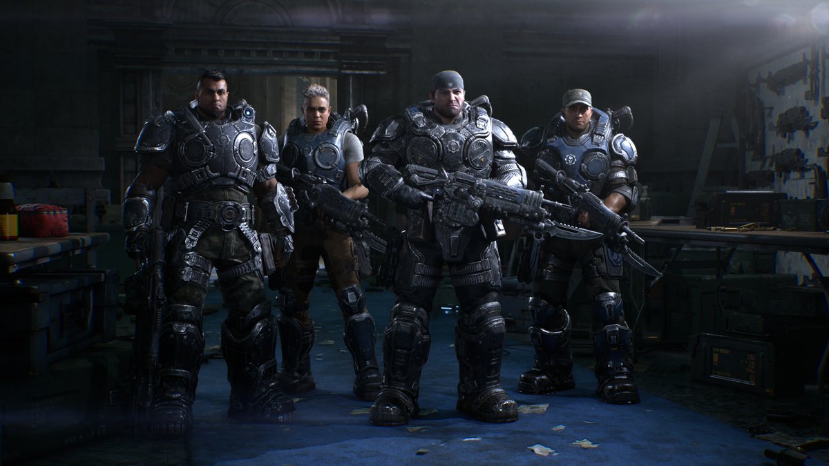 SpoilerSpaces's tweet photo. Finished the campaign of #GearsOfWar #EDay and listen... I am baffled they haven't told this story sooner. Presentation, action, world design, pacing - The Coalition is about to release their best game to date.
If you are a Gears-fan, new or old - this one IS for you. 🔥

1/5  🧵 https://t.co/iFJF0xjg21