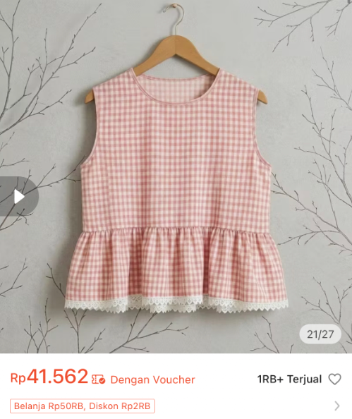 mivynee's tweet photo. blouse selucu ini harganya bisa dapet dibawah 50k 😭💖 https://t.co/i3DARbhVQg