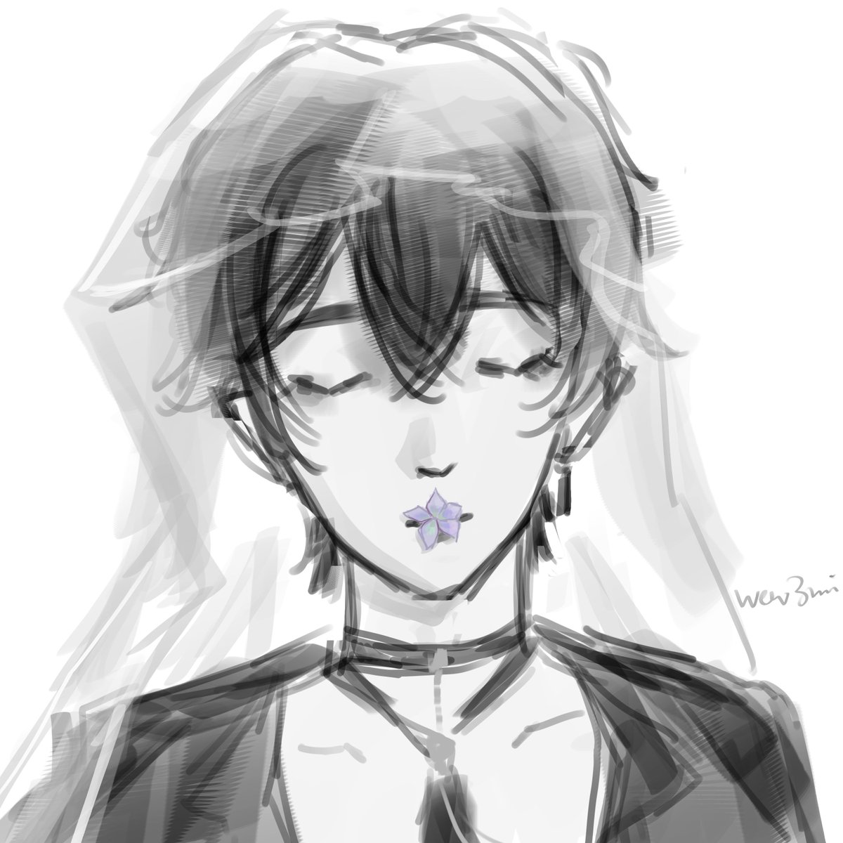 wew3mi's tweet photo. It's been forever since I last drew my muse #reignofnightfall #ghost #夜幕之下幽灵 https://t.co/FDnKqE5OWk