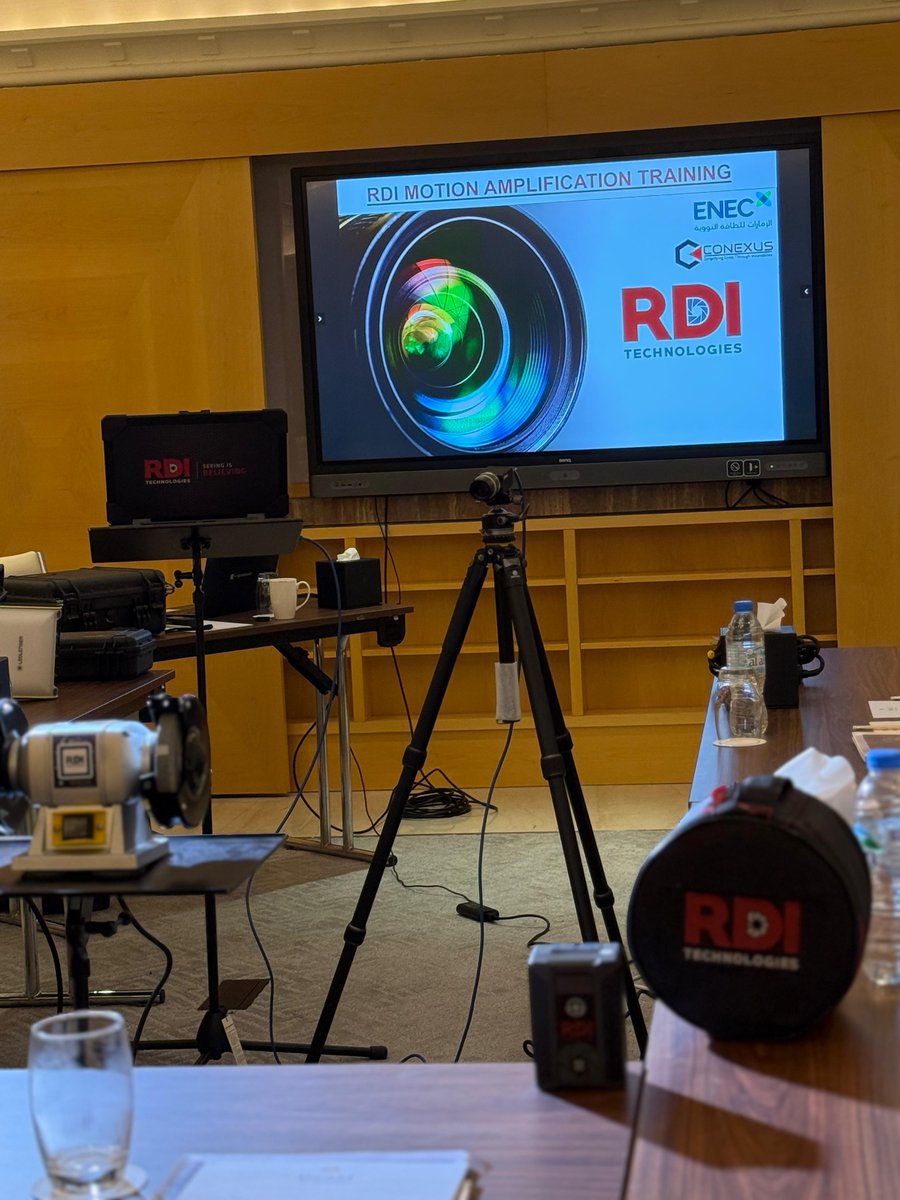 ConexusE's tweet photo. Successful Completion of RDI Motion Amplification Technology Training for the ENEC Team
#VibrationAnalysis #ConditionMonitoring #Inspection #CBM #Conexus #TestandMeasurement #APM #Technologies #RDI #RDITechnologies #MOTIONAMPLIFICATION #Safety #MotionAmplification #Technology https://t.co/l7dUUNOREv