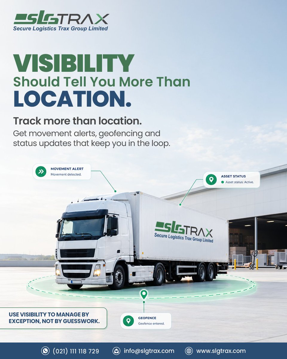 SLGTrax's tweet photo. A dot on the map is easy. Knowing what it means is the real win. 

Connected asset visibility helps your team spot the unexpected, act faster, and stay ahead of what needs attention.

#SLGTrax #StayAhead #SmarterVisibility #AssetInSight #MoveWithClarity https://t.co/5vTjUtRQpw