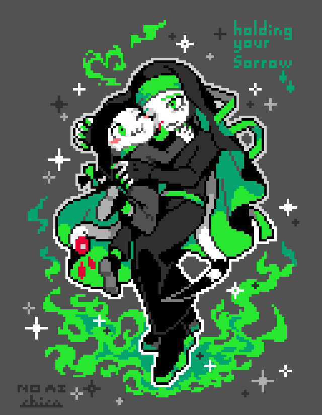 chicopiyo's tweet photo. #bakuiukabFA　#pixelart
あなたの哀しみを抱きしめて❤️‍🩹 https://t.co/QkwiLFsC6W