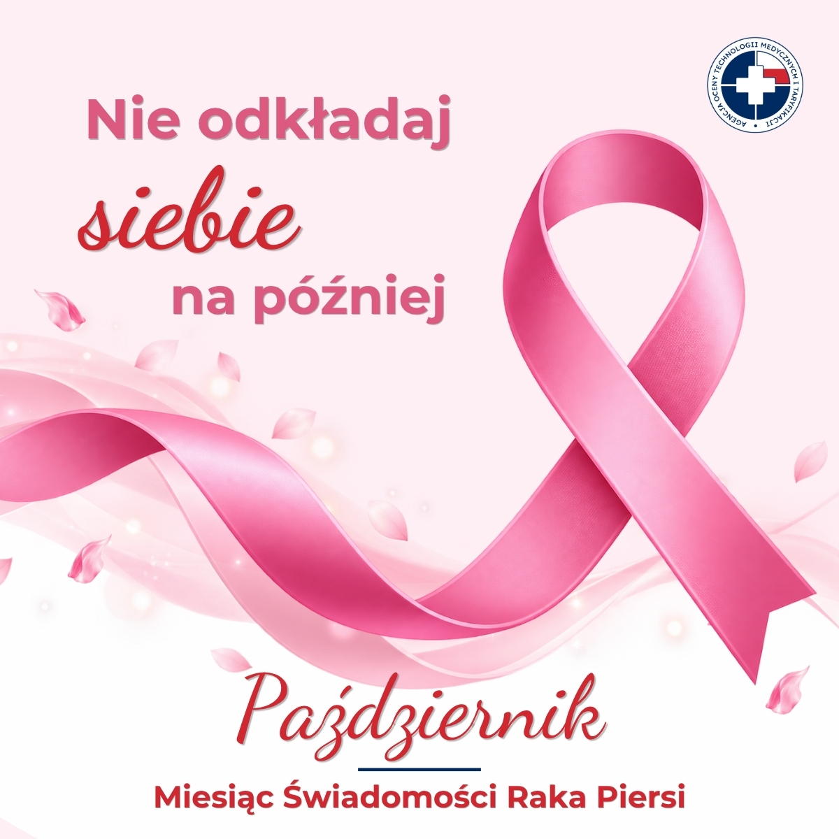 aotmit's tweet photo. Różowy Październik – czas zacząć 🩷 

Rozpoczynamy miesiąc świadomości raka piersi. To dobry moment, aby przypomnieć o profilaktyce, ale także spojrzeć na nią z innej perspektywy.

O badaniach często mówimy językiem zagrożenia: zbadaj się, żeby nie przeoczyć choroby, pamiętaj o mammografii. To ważne komunikaty, jednak nie zawsze wystarczają, aby zachęcić do działania.

🩺Badania przesiewowe wykonujemy zazwyczaj wtedy, gdy czujemy się zdrowi. Właśnie dlatego tak łatwo odłożyć je na później. Czasem powstrzymuje nas również obawa: „A co, jeśli coś znajdą?”.

Rezygnacja z badania nie sprawia jednak, że ewentualna choroba znika. Może jednak odebrać możliwość jej wcześniejszego wykrycia.
Dlatego proponujemy spojrzeć na profilaktykę nie jak na poszukiwanie choroby, ale jak na hasztag#GromadzenieZdrowia.
Każde wykonane badanie dostarcza cennej informacji o własnym zdrowiu. Prawidłowy wynik może przynieść spokój, a wykrycie niepokojących zmian daje możliwość wcześniejszego działania. W obu przypadkach zyskujemy to, co szczególnie ważne: wiedzę i czas.

W Agencja Oceny Technologii Medycznych i Taryfikacji chcemy, aby tegoroczny hasztag#RóżowyPaździernik rozpoczął dwa miesiące gromadzenia zdrowia. 
📢Październik przypomina o zdrowiu kobiet i profilaktyce raka piersi. 
📢Listopad zwraca uwagę na zdrowie mężczyzn, w tym profilaktykę raka prostaty.

#Profilaktyka ma znaczenie nie tylko dla każdego z nas.  Pomyślmy więc nie tylko o sobie, ale także o swoich bliskich. Czasem pierwszym krokiem do badania jest proste pytanie: Kiedy ostatnio się badałaś lub badałeś ❓ 

Nie odkładaj #SIEBIE na później ‼️ 
Dbajcie o siebie‼️ 
Nie zwlekajcie‼️ 
Badajcie się‼️ 

Profilaktyka - Podajdalej 🩷

@MZ_GOV_PL   @NFZ_GOV_PL  

#RóżowyPaździernik #AOTMiT #Profilaktyka #Podajdalej