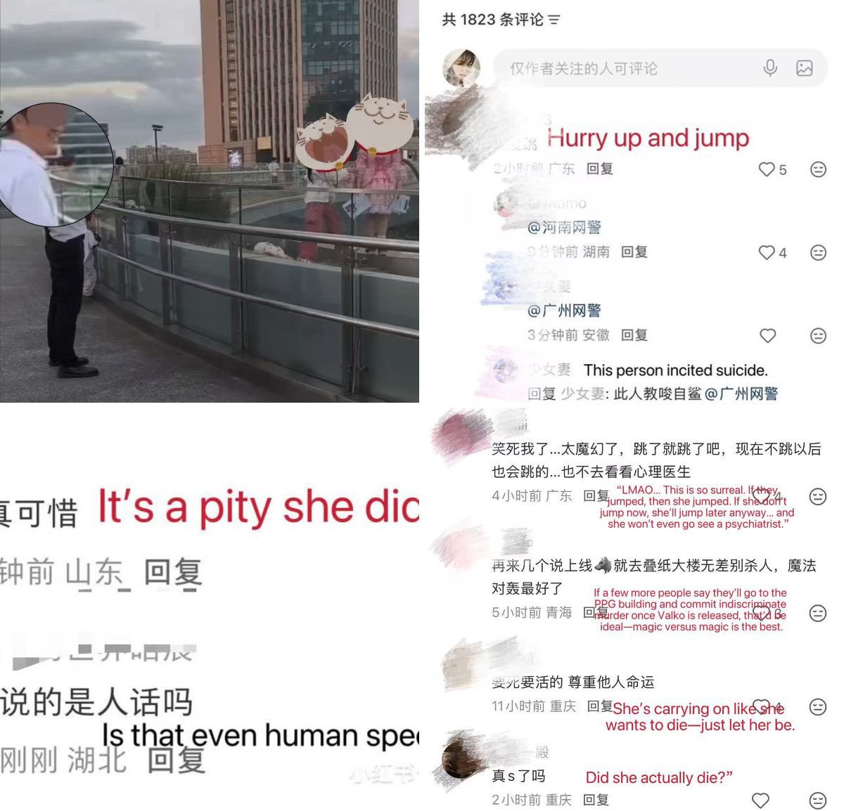 foxinnesi's tweet photo. Happy National Day In China 🇨🇳
Hope a Chinese girl who almost jumped because of bully and doxxing get justice from government!
Cause CS response was '1'. 
And toxic player wish was her death.

#PapergamesCondonesCyberbullying
#PapergamesRuinsCNgaming 
#叠纸破坏中国形象 https://t.co/BJTQg74rNh