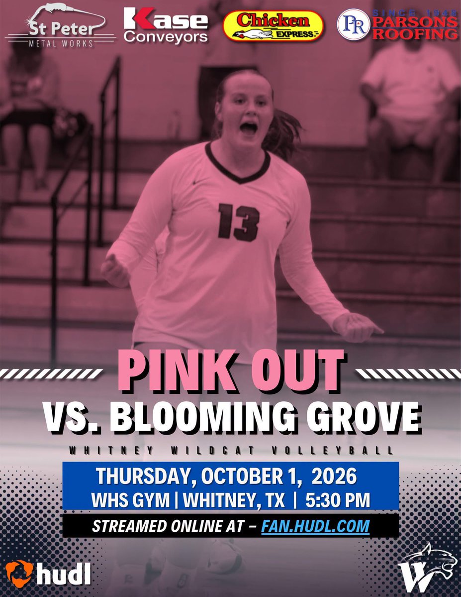 WWSportsNetwork's tweet photo. MATCH DAY! 🏐

Wildcat Volleyball hosts Blooming Grove as they begin leg two of the District 6-3A round-robin! #WTX #76692 #MSTY

Match Program - https://t.co/g7CRgwAd6t

Live Broadcast - https://t.co/1YjKP2I8il https://t.co/G1deLEEn2O