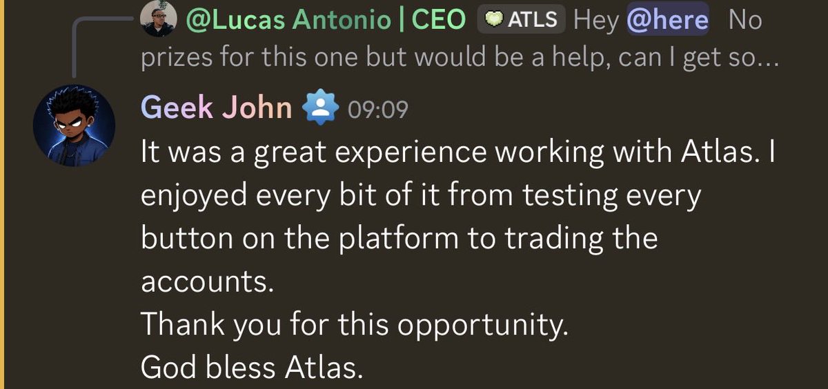 LAntonioAF's tweet photo. Some feedback from our Beta Testers 💚

They’re loving it, the new Atlas Funded platform goes live on 5th October, we’re giving back right from launch day who’s ready ? https://t.co/6PrKaEbTDJ