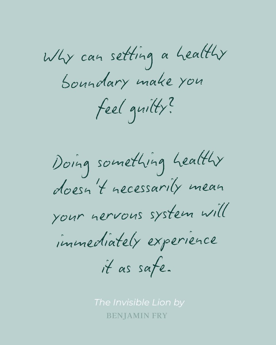 benjaminfry's tweet photo. If this sounds familiar, I explore the nervous-system patterns behind this in The Invisible Lion. Read or buy my book here: https://t.co/0kmOjIyYC5
#NervousSystem #Boundaries #PeoplePleasing #EmotionalRegulation #TraumaRecovery #SelfAwareness #Relationships https://t.co/0H6BobnTHB
