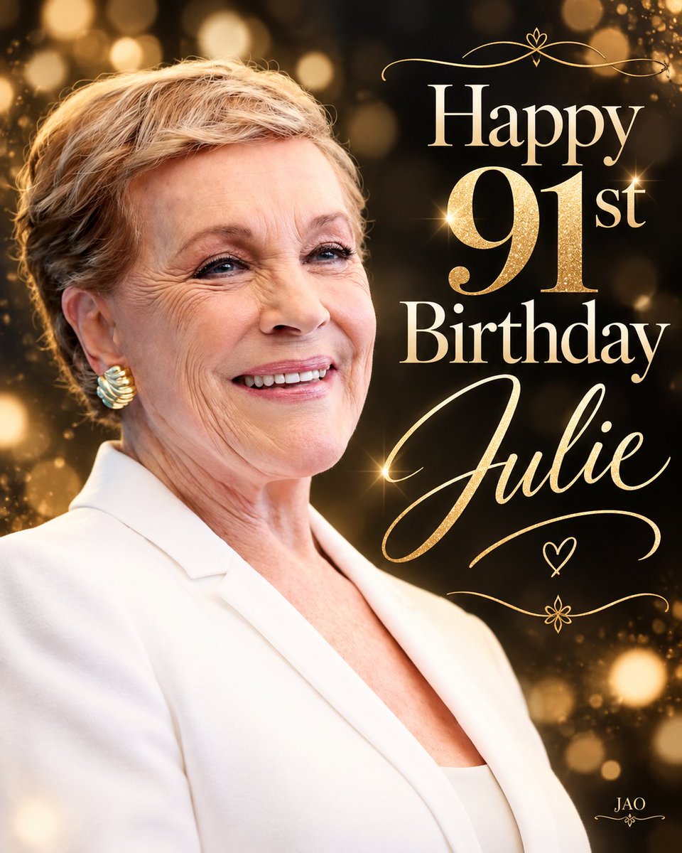 JAOnlineNews's tweet photo. Happy 91st Birthday,@JulieAndrews  ❤️
Today we celebrate a remarkable woman who has brought so much joy, music, laughter and beauty into our lives.
Leave your birthday wishes below. Because as always, JAO will make sure your messages are passed along to Julie. ❤️
#JulieAndrews https://t.co/lYG2oCMm1n