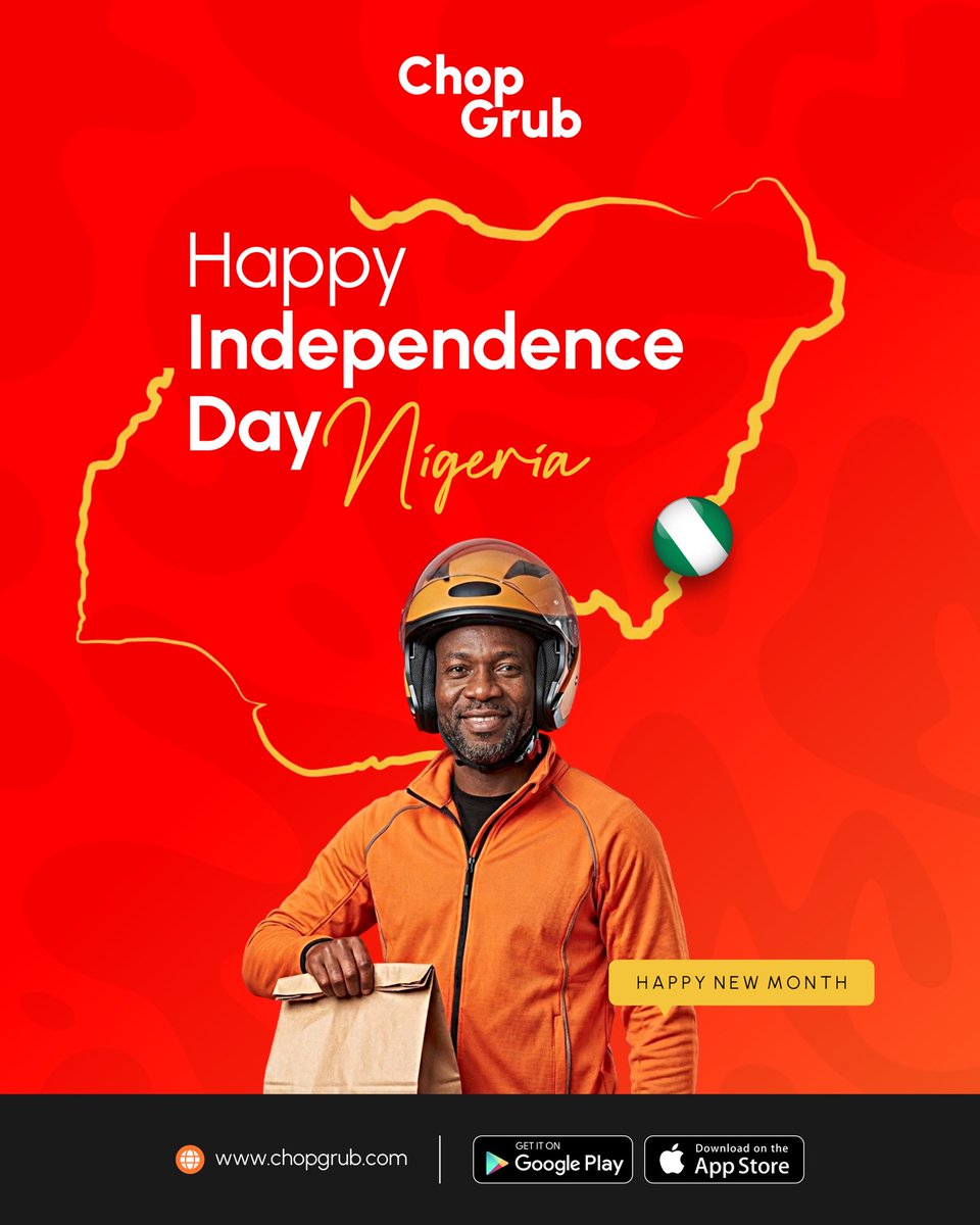 ChopGrub's tweet photo. Happy Independence Day Nigeria 🇳🇬 https://t.co/QgeBkawKZd