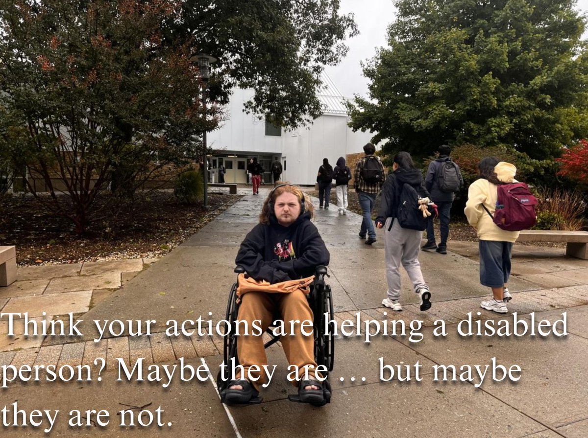 OWCatalyst's tweet photo. Are our actions always as helpful as we think? 

Read The Catalyst’s latest Opinion piece on disability, accessibility, and assumptions. 

Article by @jedidiahzervos 
@SUNYOldWestbury 
-
[ #TheCatalyst #SUNYOldWestbury #Journalism #DisabilityAwareness ] https://t.co/ANsyRMsTBG
